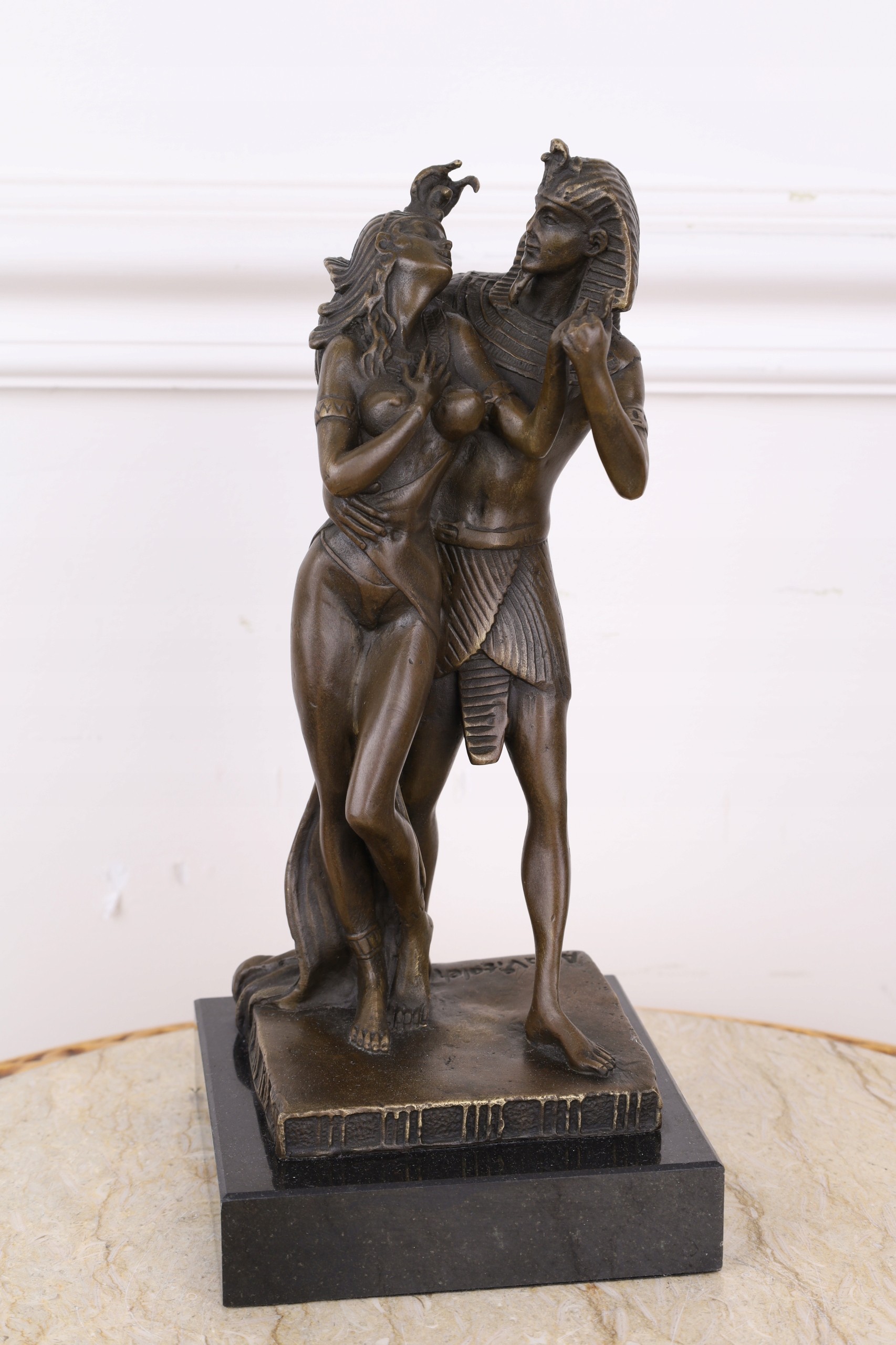 EGIPSKA PARA Rzeźba z Brązu - Aldo Vitaleh