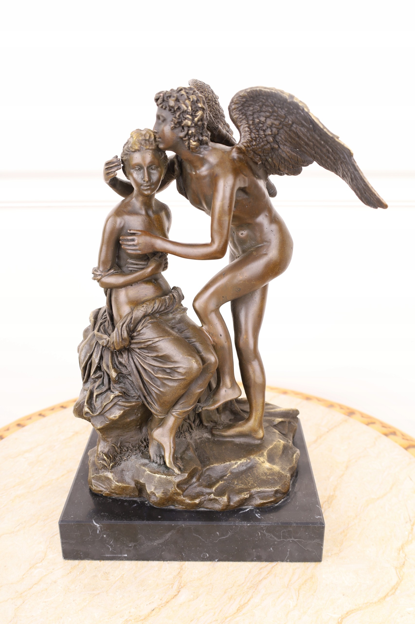 Figura BRĄZ Rzeźba Amor i Psyche