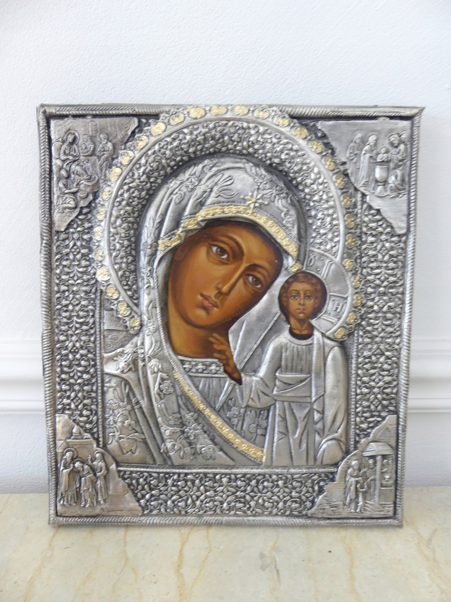 Obraz ikona - Matka Boska z Dzieciątkiem Jezus!